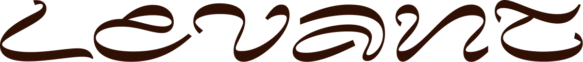 Levant-logoen i mørk brun